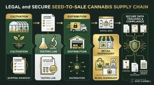 cannabis supply chain infographic